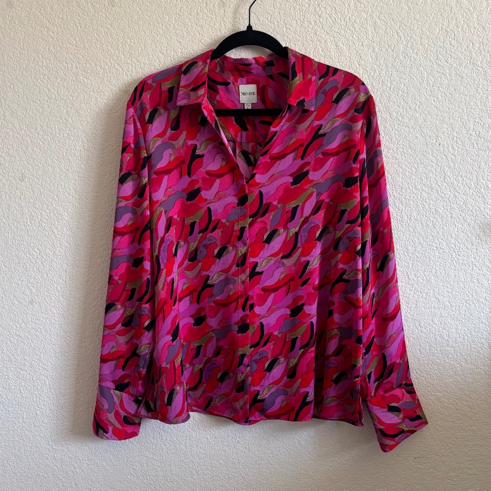 NIC + ZOE Petal Splash Shirt